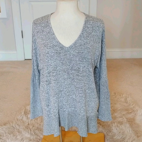 Soft V-Neck Tunic Sweater main image 1
